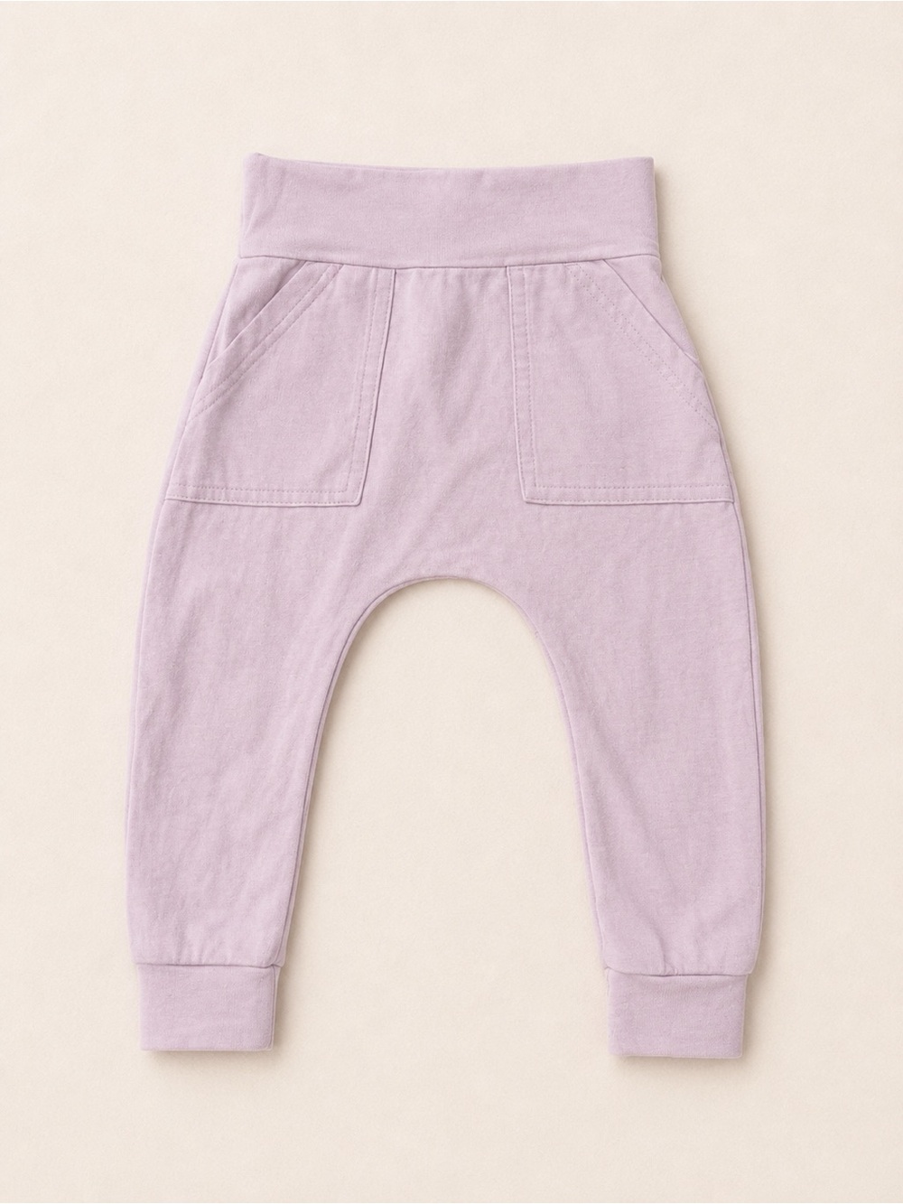 Tiny Button Apparel TBA Pale Lilac Harem Style Jogger Pants for Toddler 1/2T